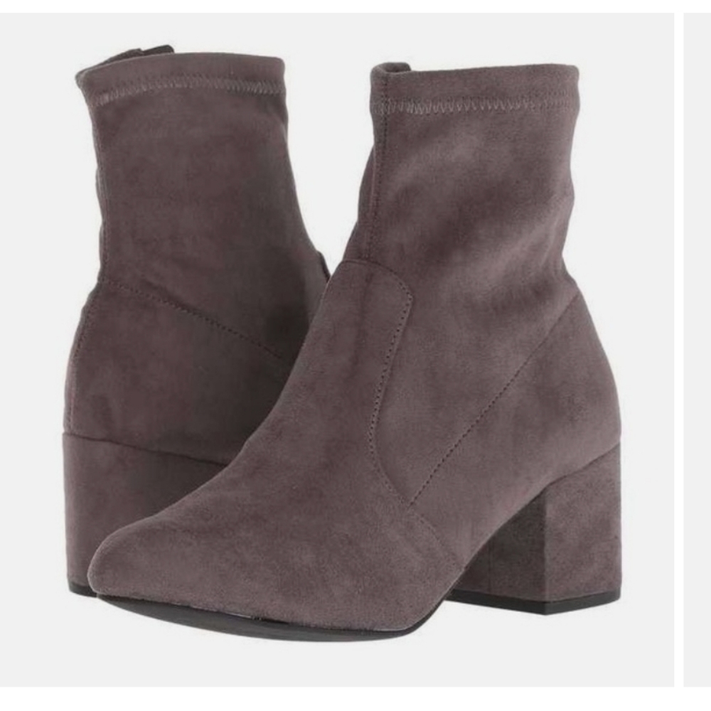 Steve Madden Grey sock booties.